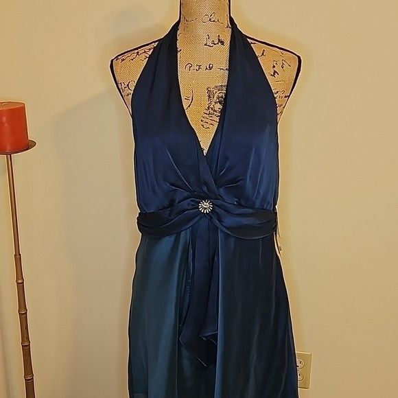 NWT Maggy London Ombre halter dress size 16 - Picture 4 of 11